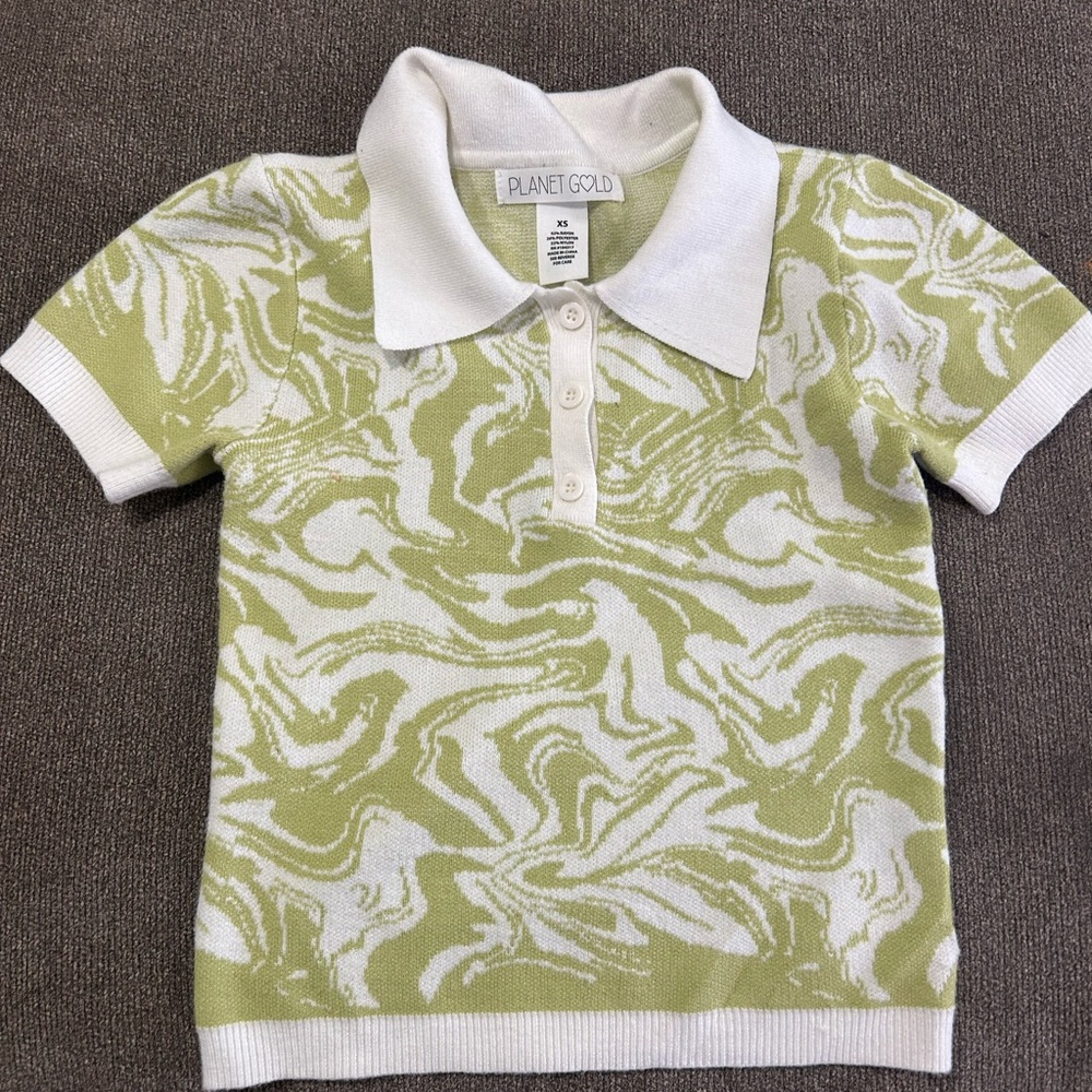 XS junior Planet Gold shirt